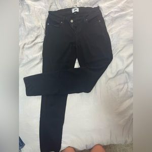 Paige black skinny leg women’s jeans
